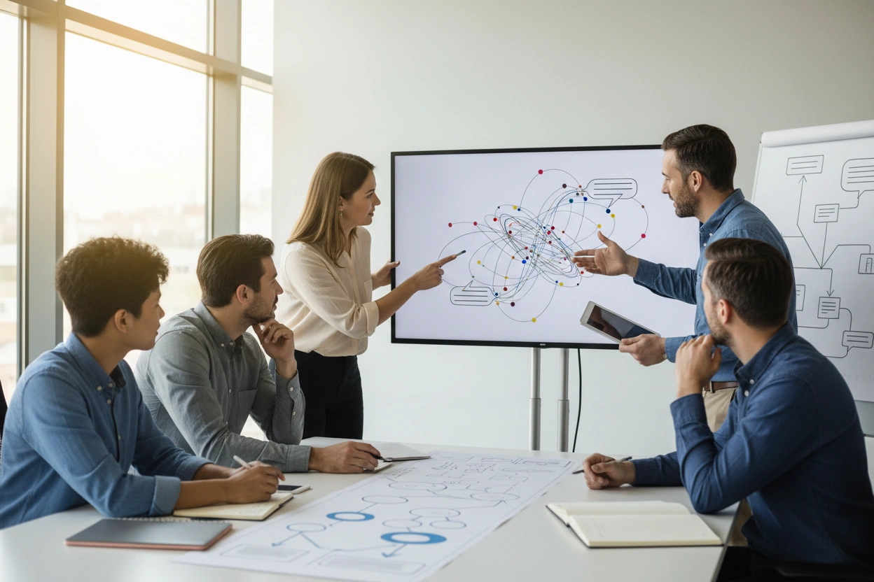 Professional image illustrating Understanding Sales Call Transcripts Marketing