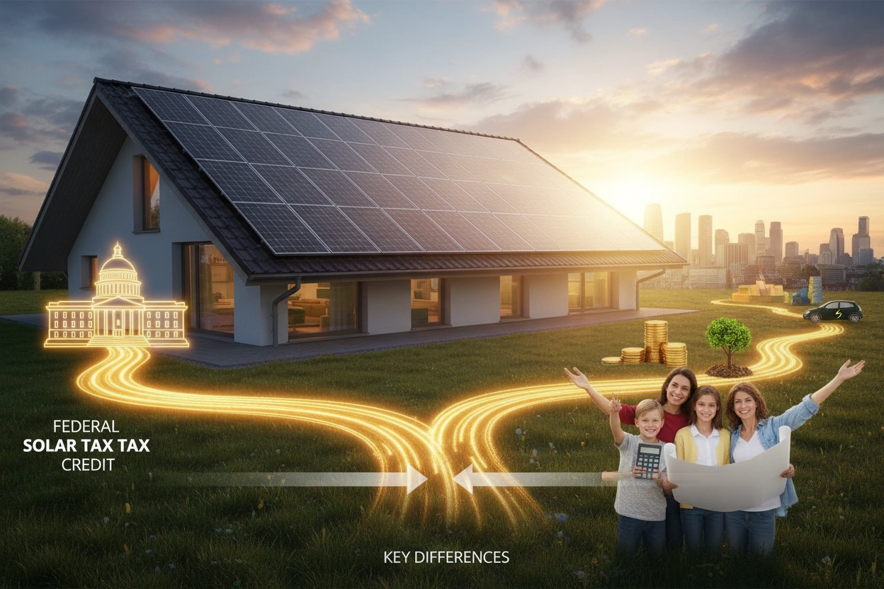 Federal Solar Tax Credit vs. Solar Incentives: Key Differences Explained