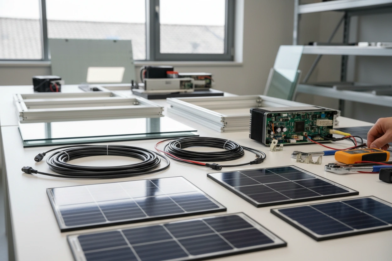 Professional image illustrating The Components of Solar Panel Costs