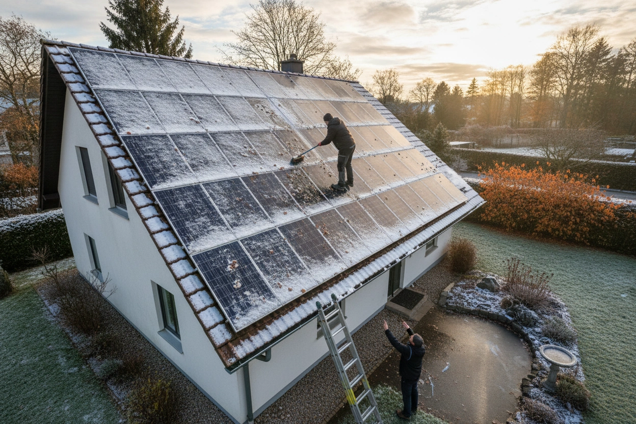 Professional image illustrating The Impact of Seasonal Changes on Solar Maintenance
