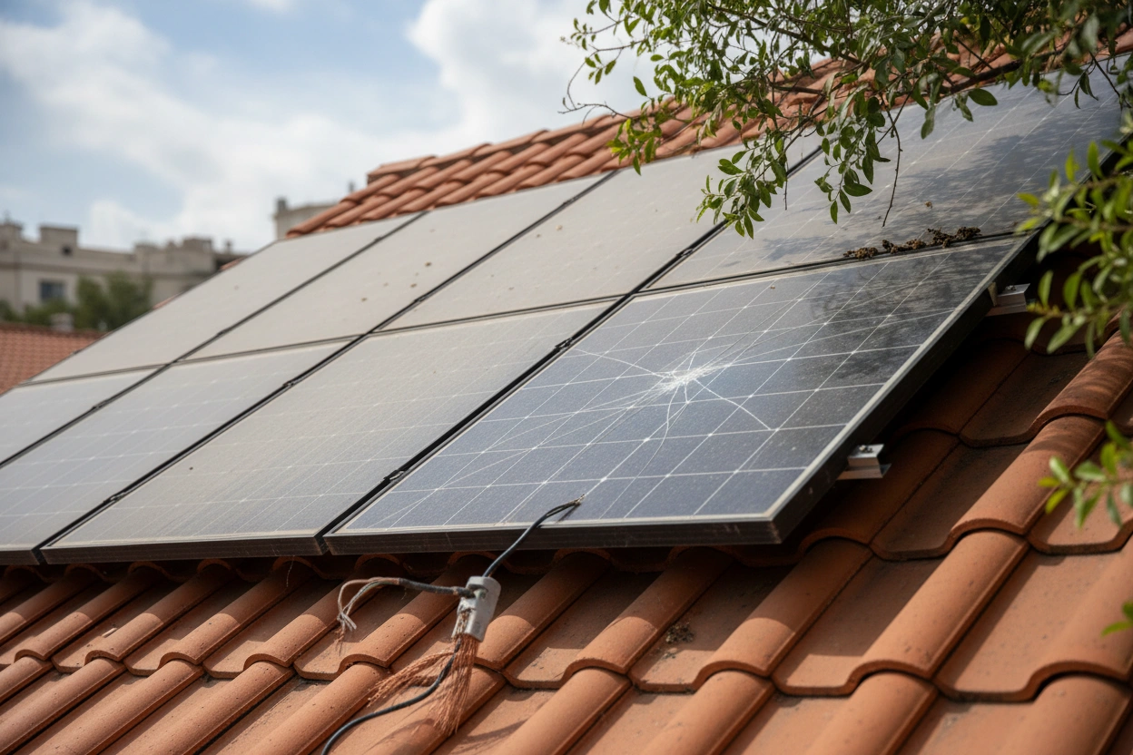 Professional image illustrating Common Solar Maintenance Issues