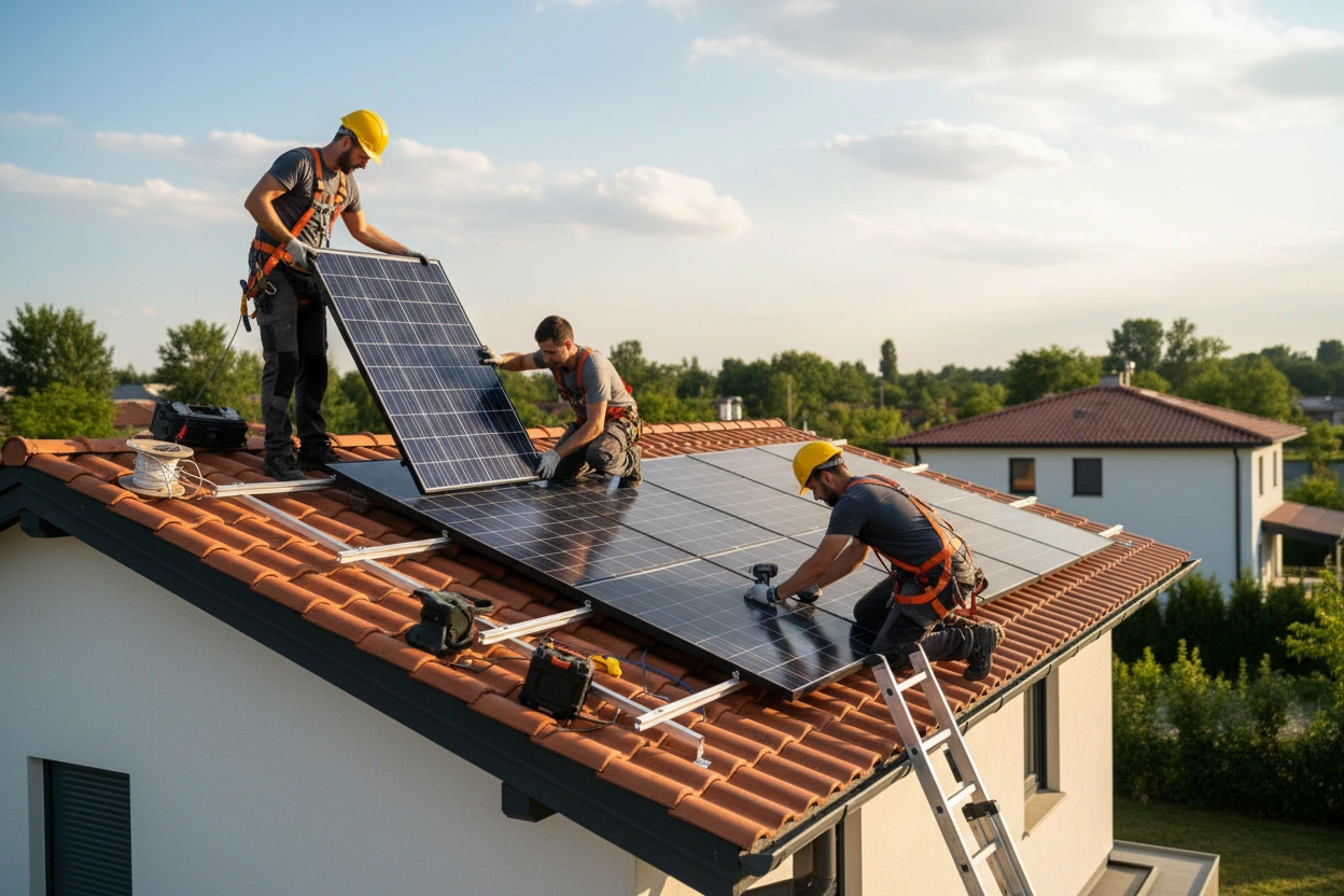 Professional image illustrating Costs Involved in Solar Panel Installation