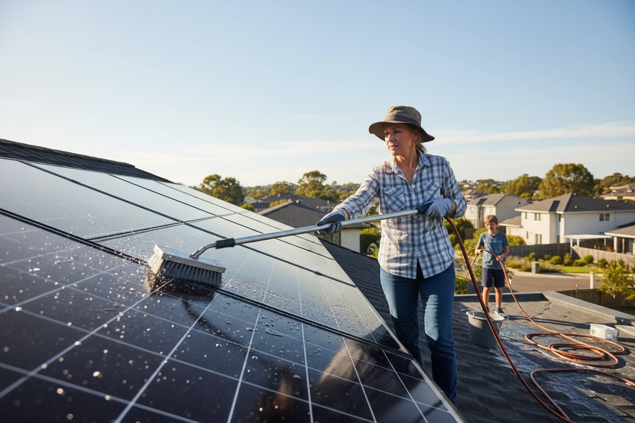 Professional image illustrating Top Solar Maintenance Tips for Homeowners