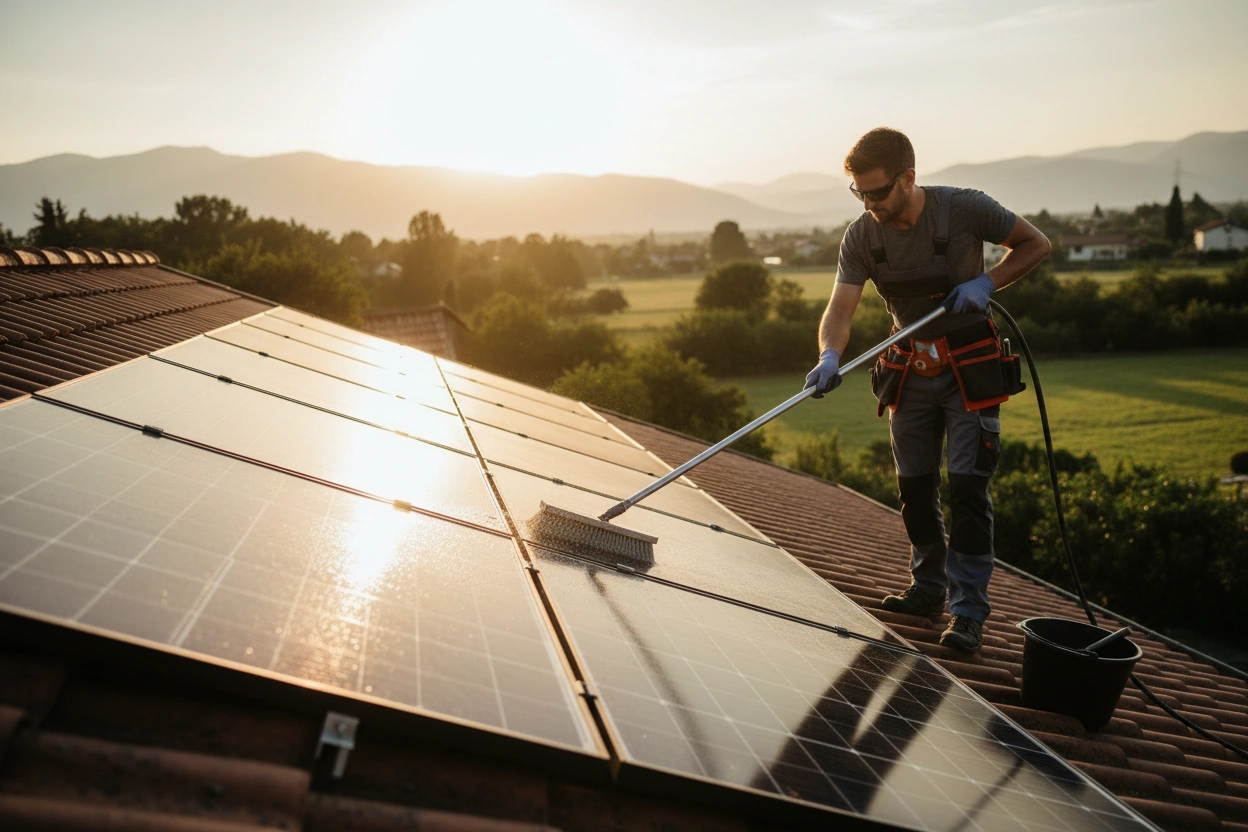 Professional image illustrating Actionable Tips for Solar Maintenance