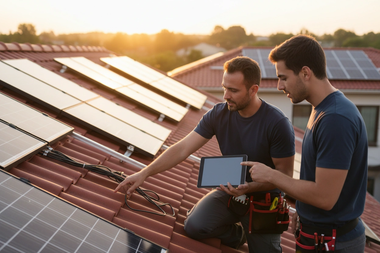 Professional image illustrating Common Misconceptions About Solar Installation