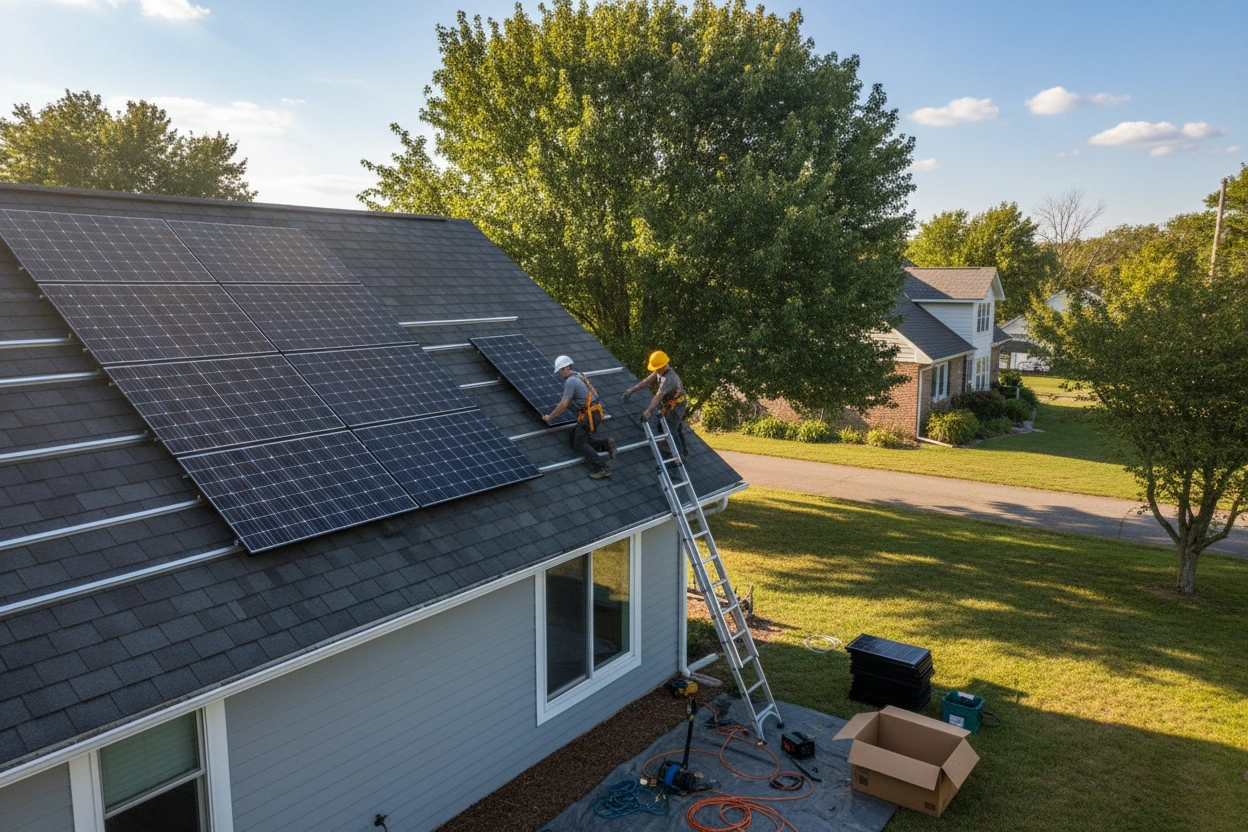 Professional image illustrating DIY Solar Installation: Pros and Cons