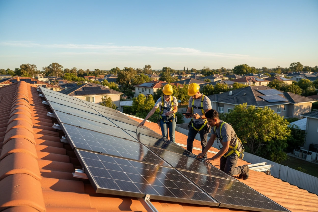 Professional image illustrating Selecting the Best Solar Installers