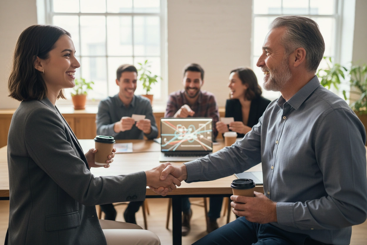 Professional image illustrating The Importance of Networking in Job Searching