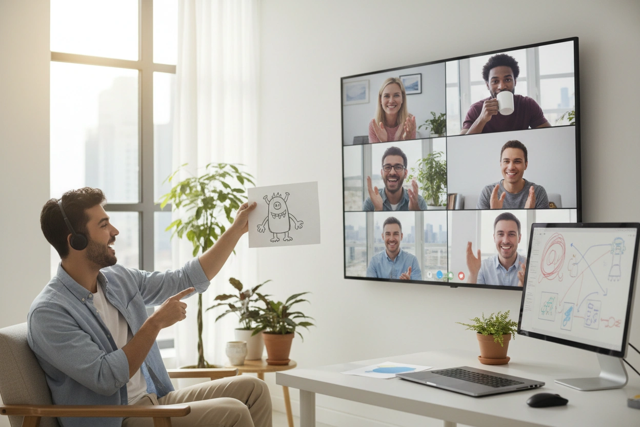 Professional image illustrating The Importance of Team Building in Remote Work