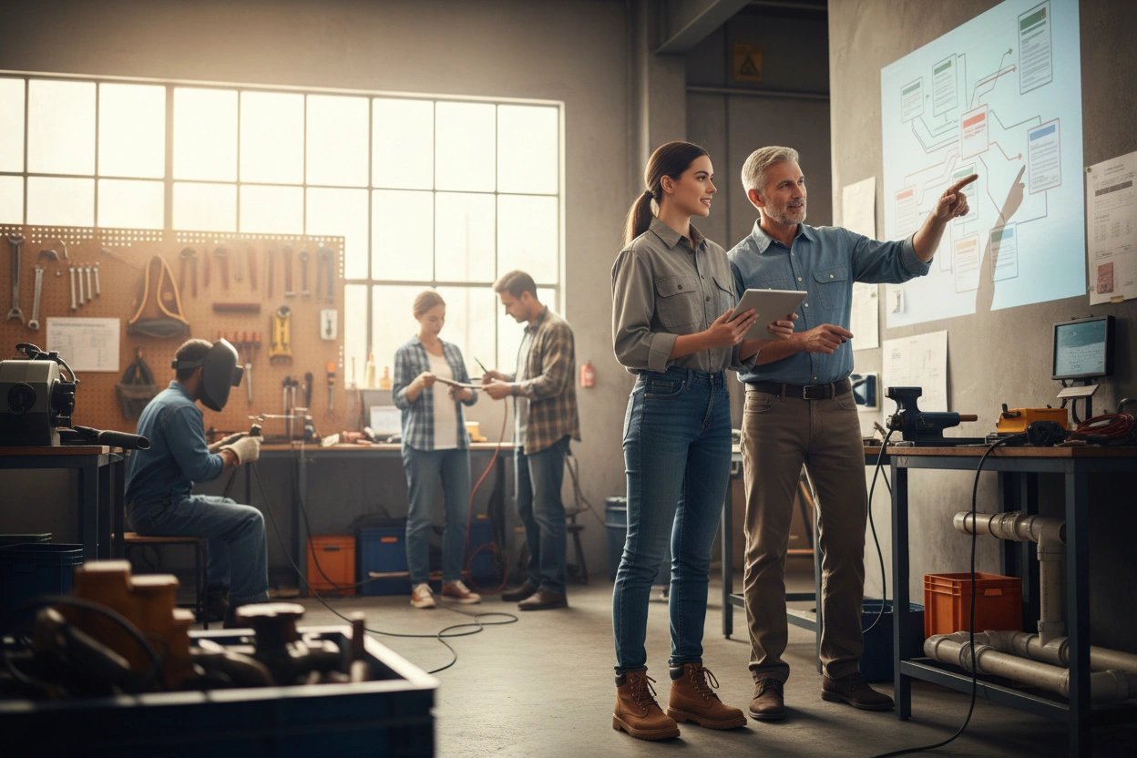 Professional image illustrating Understanding the Landscape of Trade Jobs