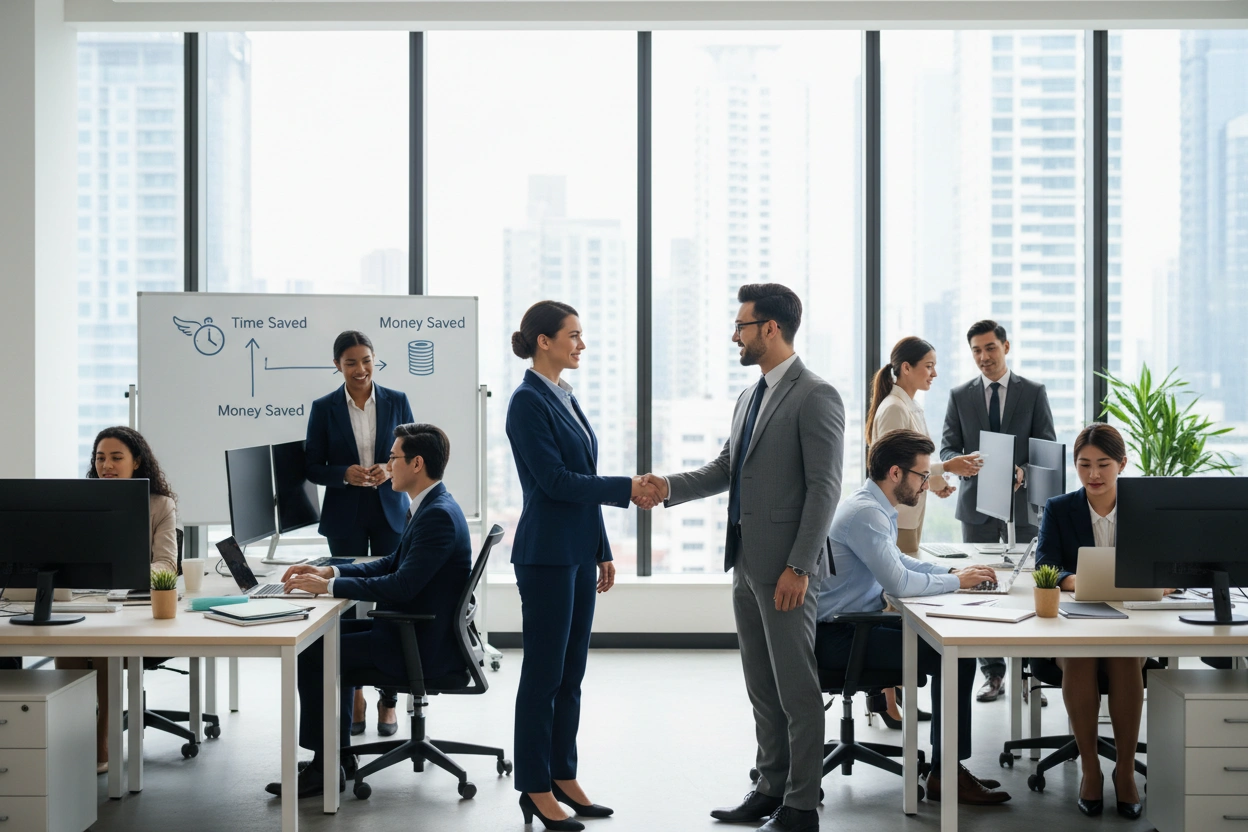 Professional image illustrating How Direct Hire Recruiting Can Save Your Business Time and Money