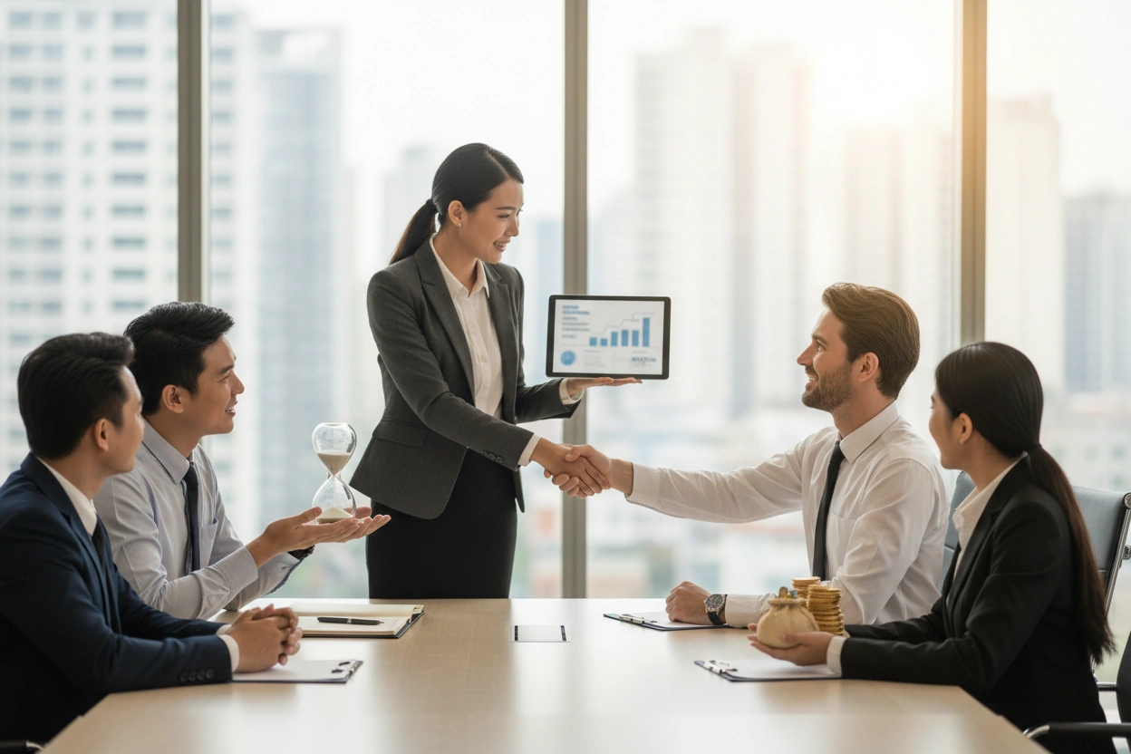 Professional image illustrating How Direct Hire Recruiting Can Save Your Business Time and Money