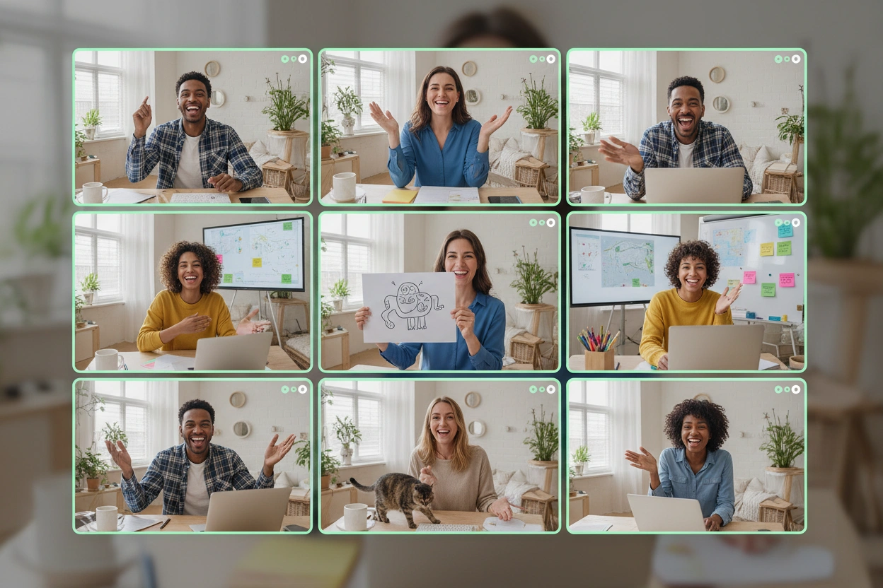 Professional image illustrating Top 10 Effective Team Building Exercises for Remote Teams