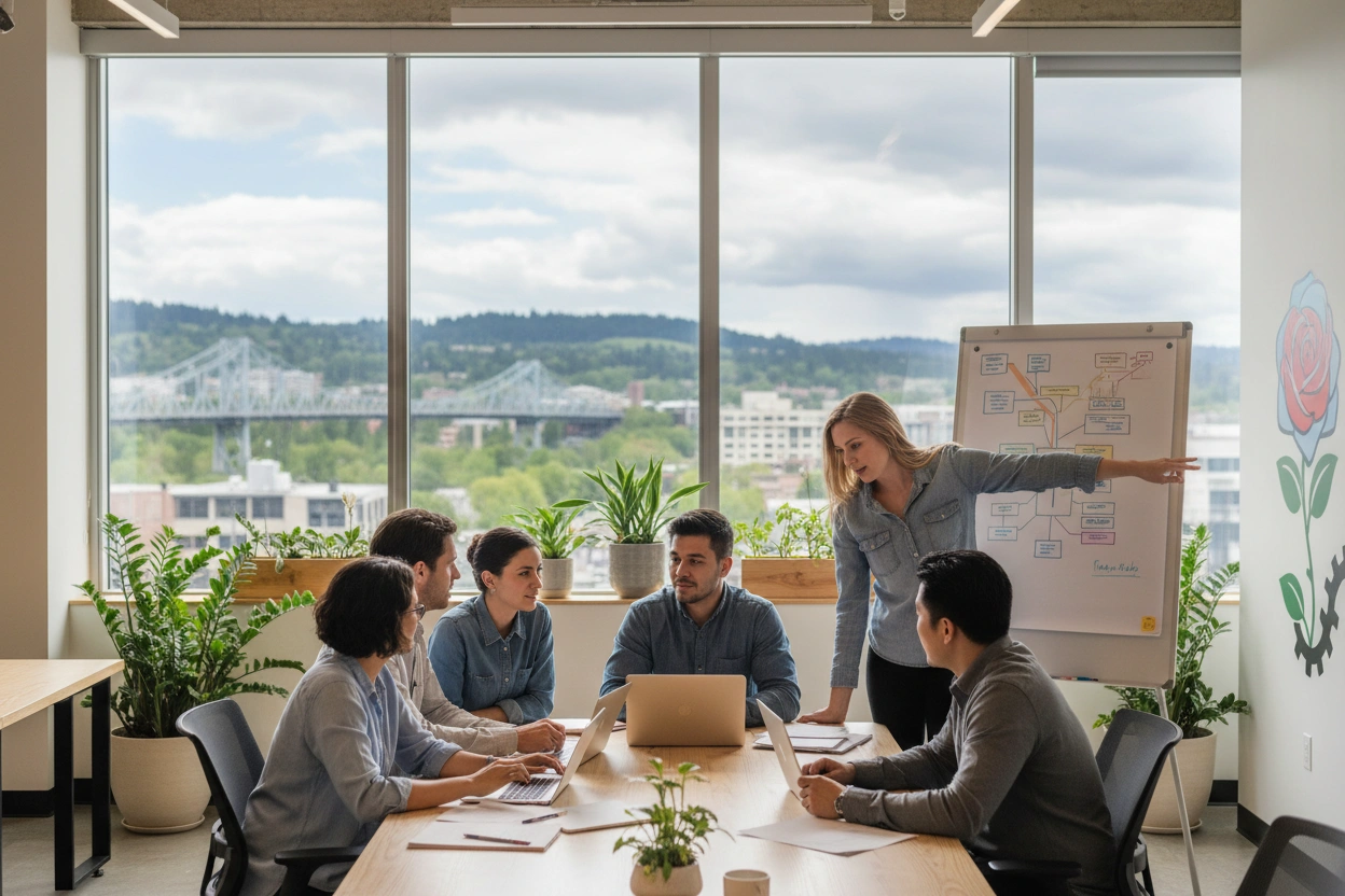 Professional image illustrating Common Misconceptions About Portland, OR Staffing Solutions