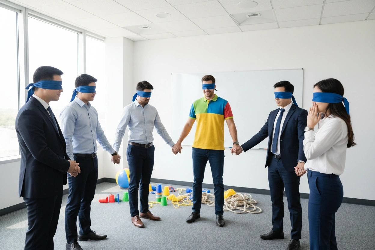 Professional image illustrating Common Misconceptions About Team Building