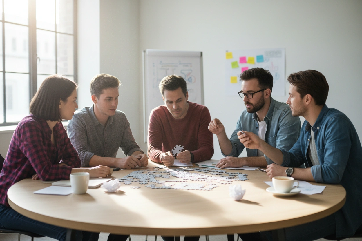 Professional image illustrating Common Misconceptions about Team Collaboration