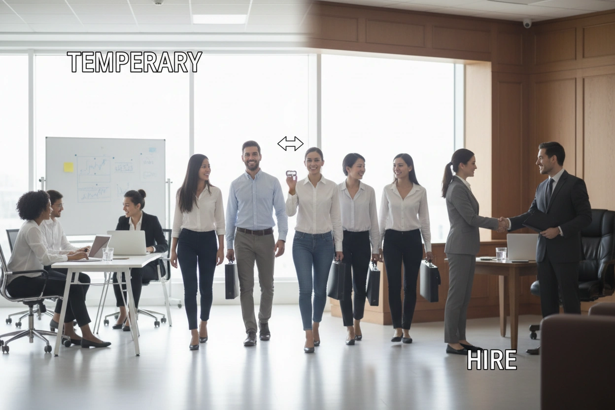 Professional image illustrating Common Misconceptions About Temp-To-Hire