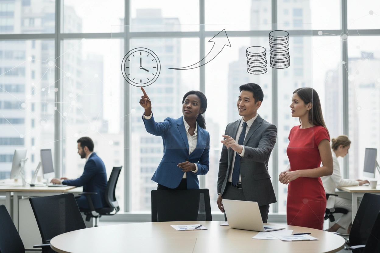 Professional image illustrating How Direct Hire Recruiting Can Save Your Business Time and Money