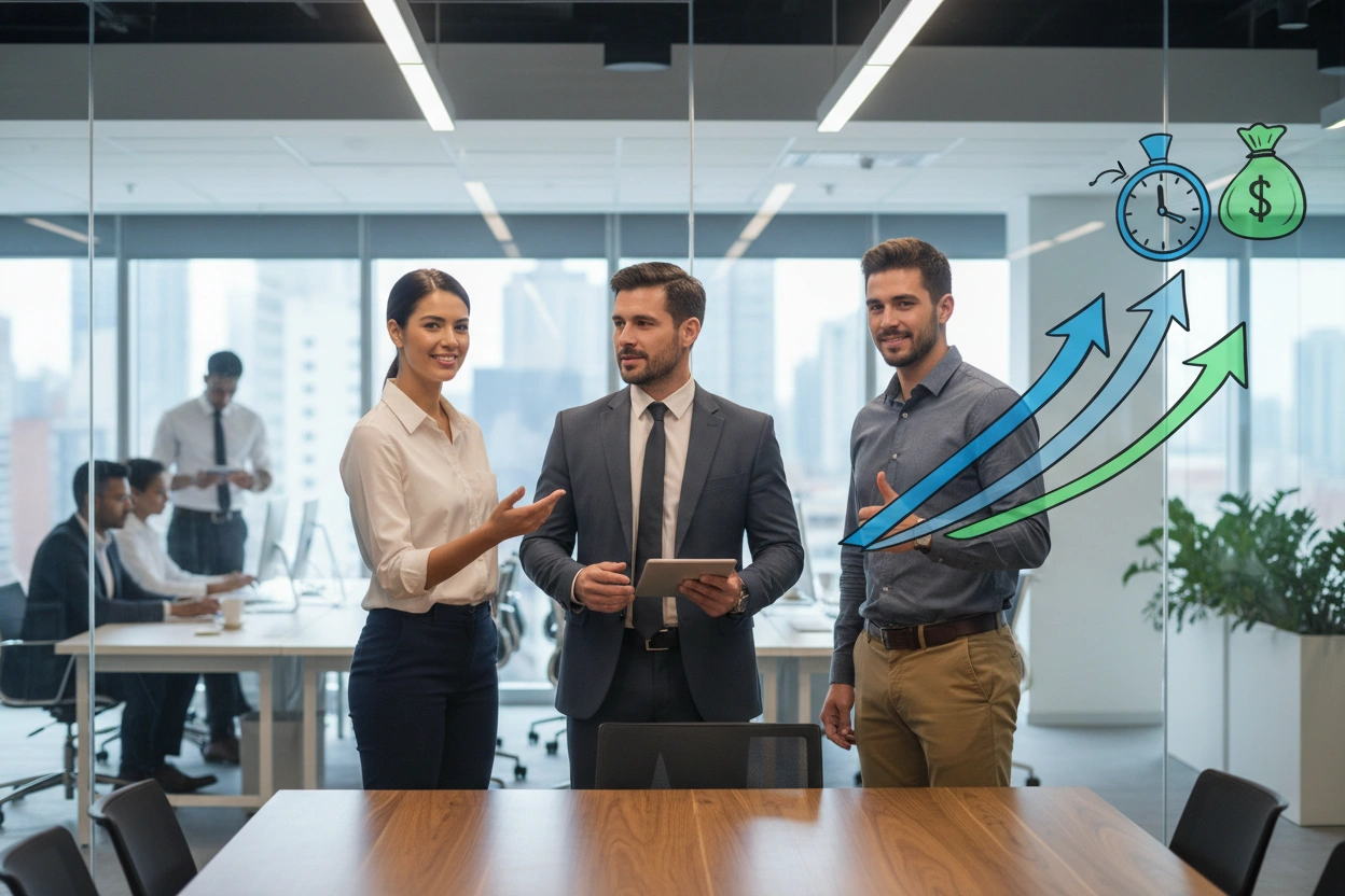 Professional image illustrating How Direct Hire Recruiting Can Save Your Business Time and Money