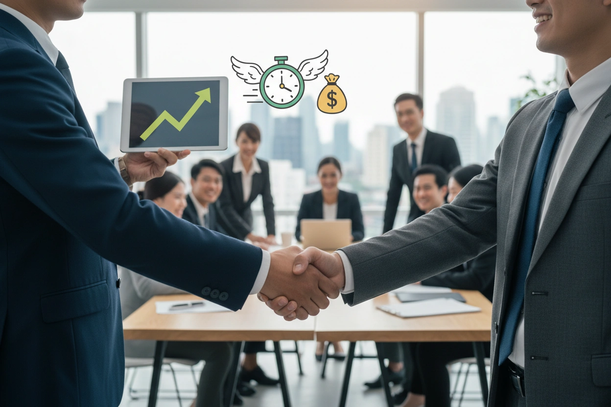 Professional image illustrating How Direct Hire Recruiting Can Save Your Business Time and Money