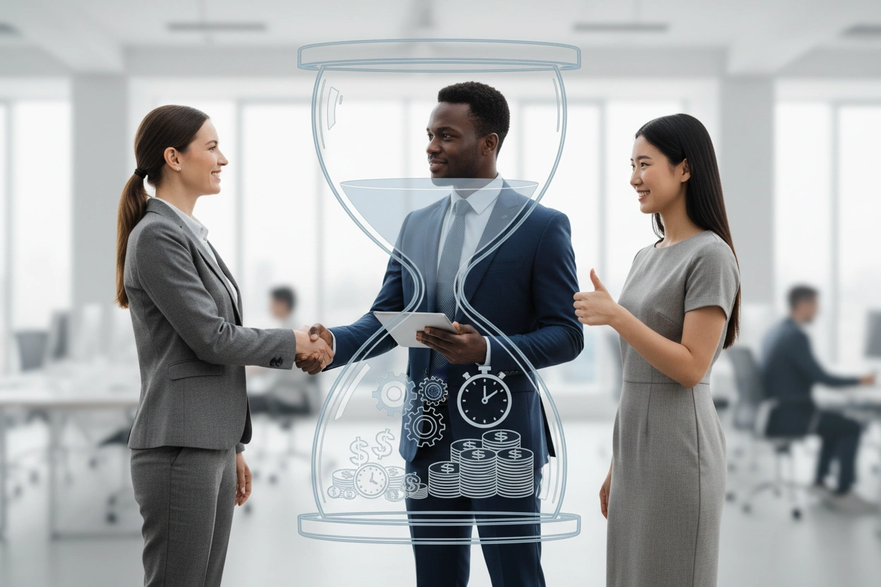 Professional image illustrating How Direct Hire Recruiting Can Save Your Business Time and Money