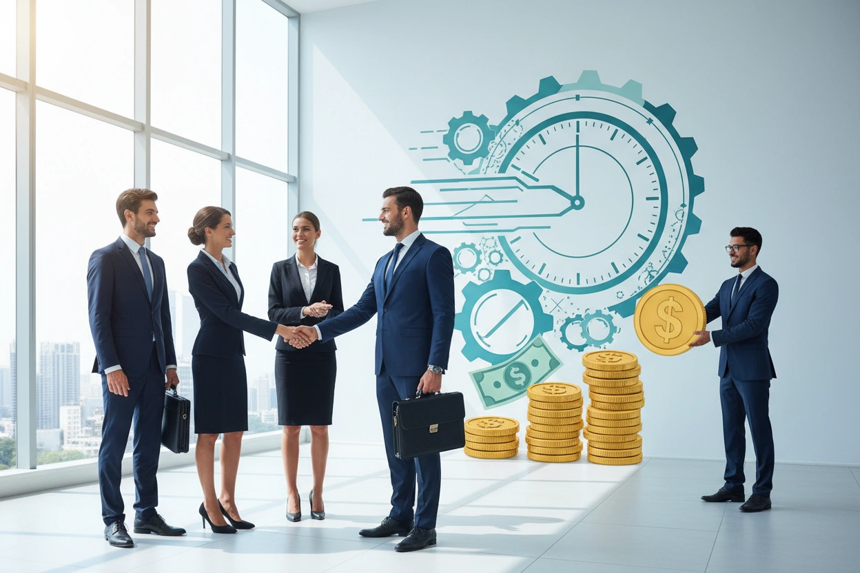 Professional image illustrating How Direct Hire Recruiting Can Save Your Business Time and Money
