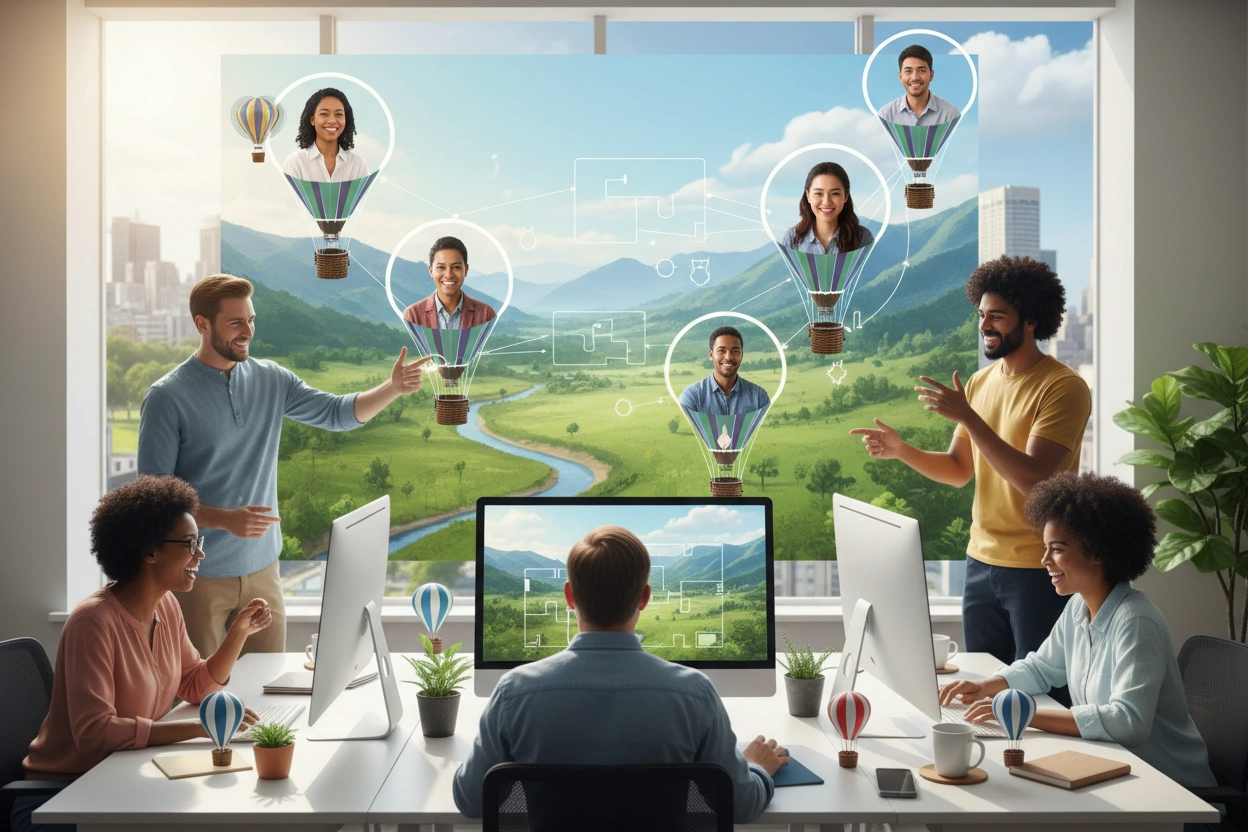 Professional image illustrating Overcoming Common Misconceptions About Remote Team Building
