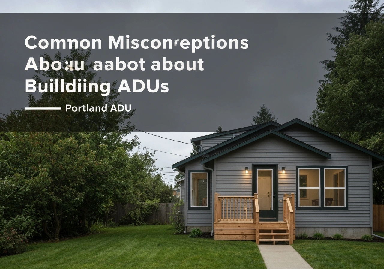 Professional image illustrating Common Misconceptions About Building ADUs