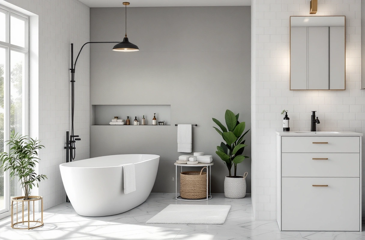 Professional image illustrating Step-by-Step Guide to DIY Bathroom Renovation