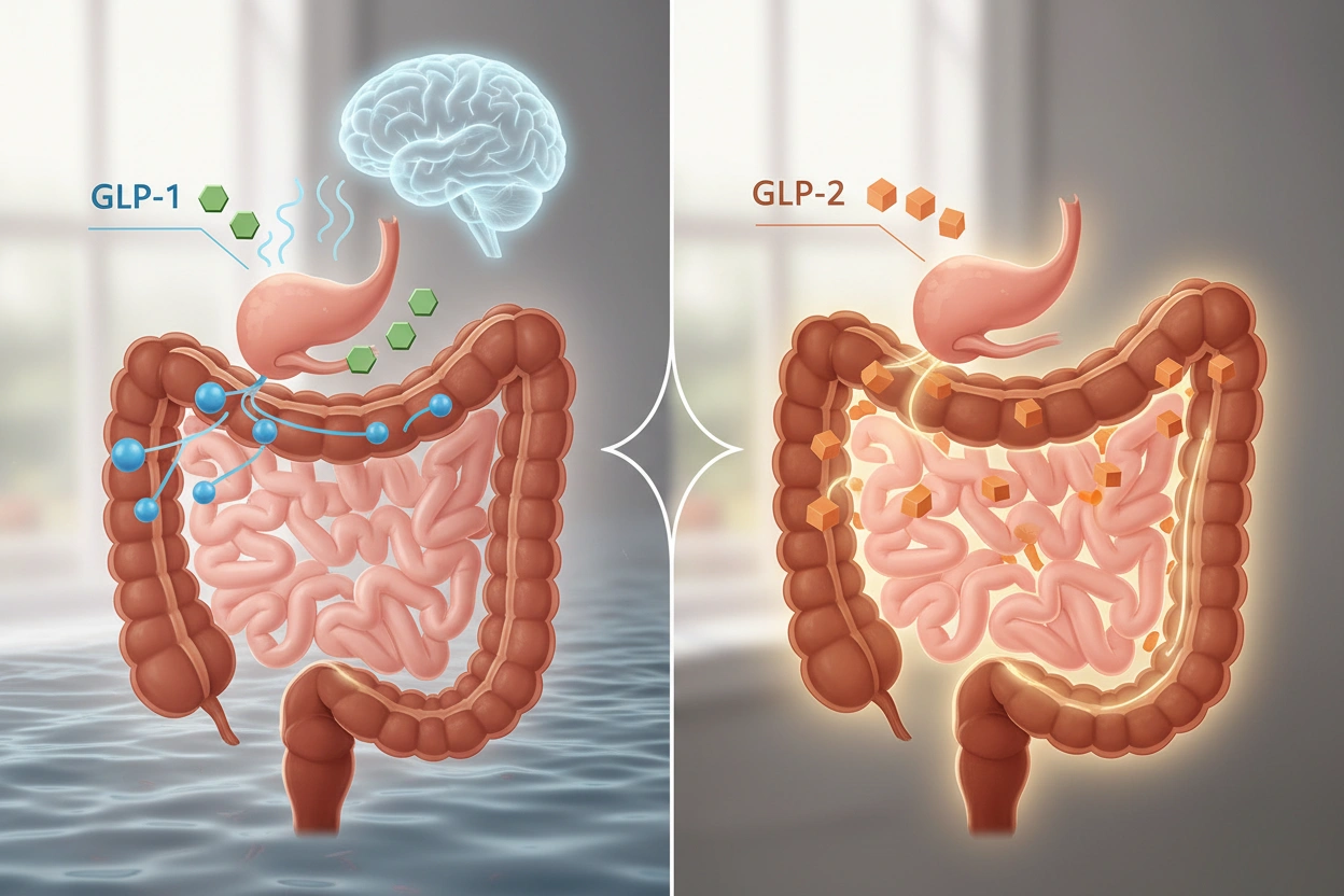Professional image illustrating The Basics of GLP-1 and GLP-2