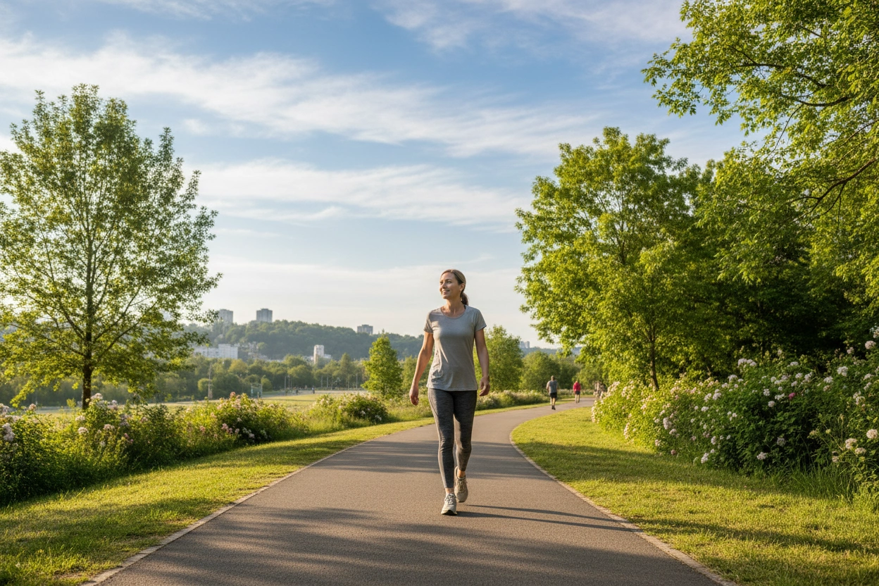 Professional image illustrating The Benefits of Walking