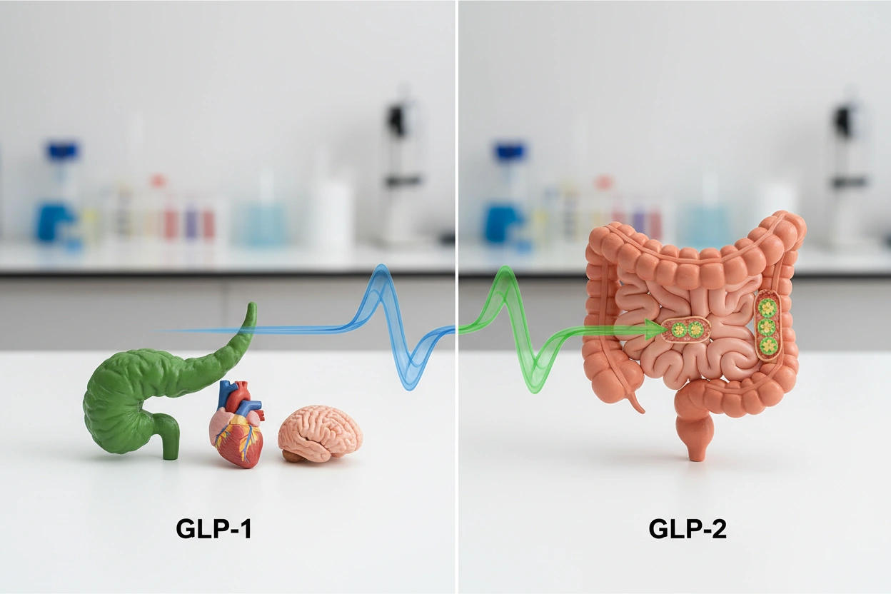 Professional image illustrating The Biological Roles of GLP-1 and GLP-2