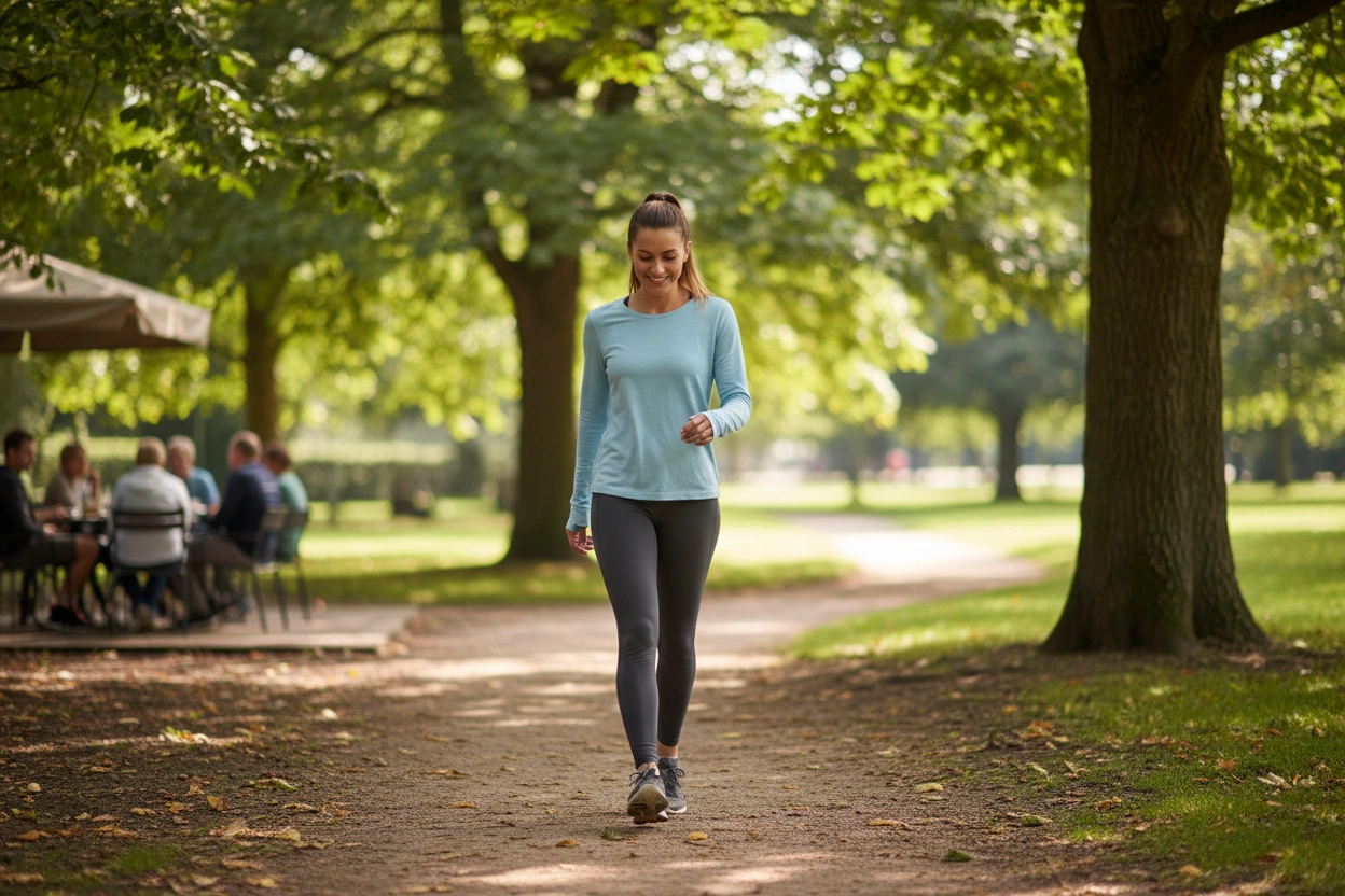 Professional image illustrating The Connection Between Walking and Digestion