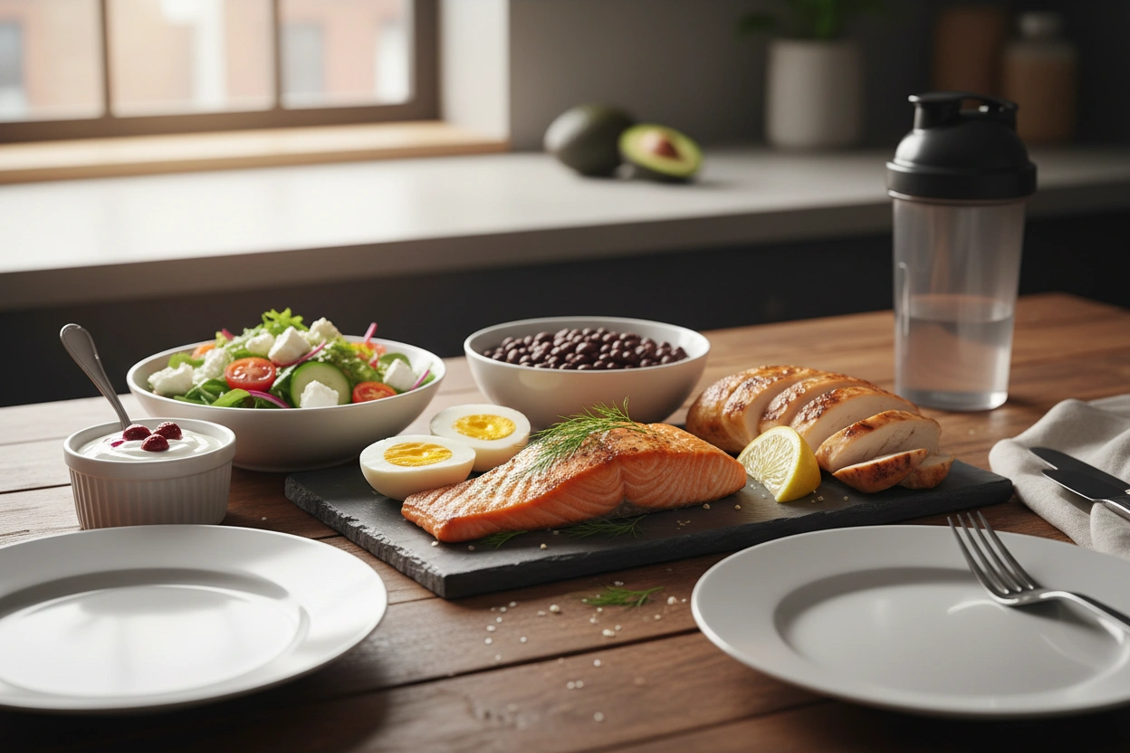Professional image illustrating The Essential Role of Protein in Weight Loss and Maintenance