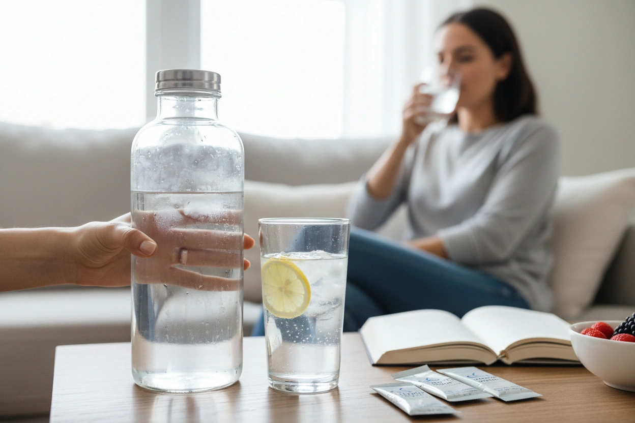Professional image illustrating The Importance of Hydration in Managing GLP-1 Side Effects