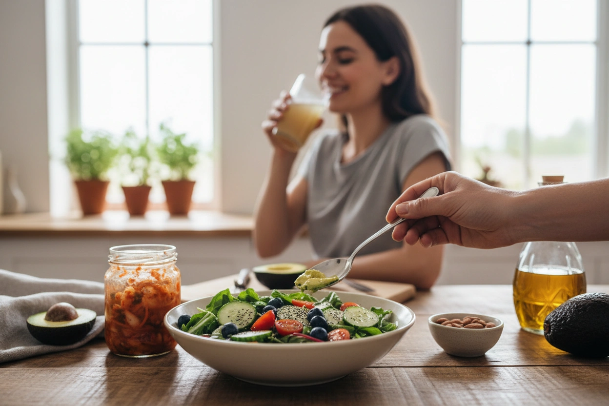 Professional image illustrating Understanding the Connection Between Diet and Gut Health
