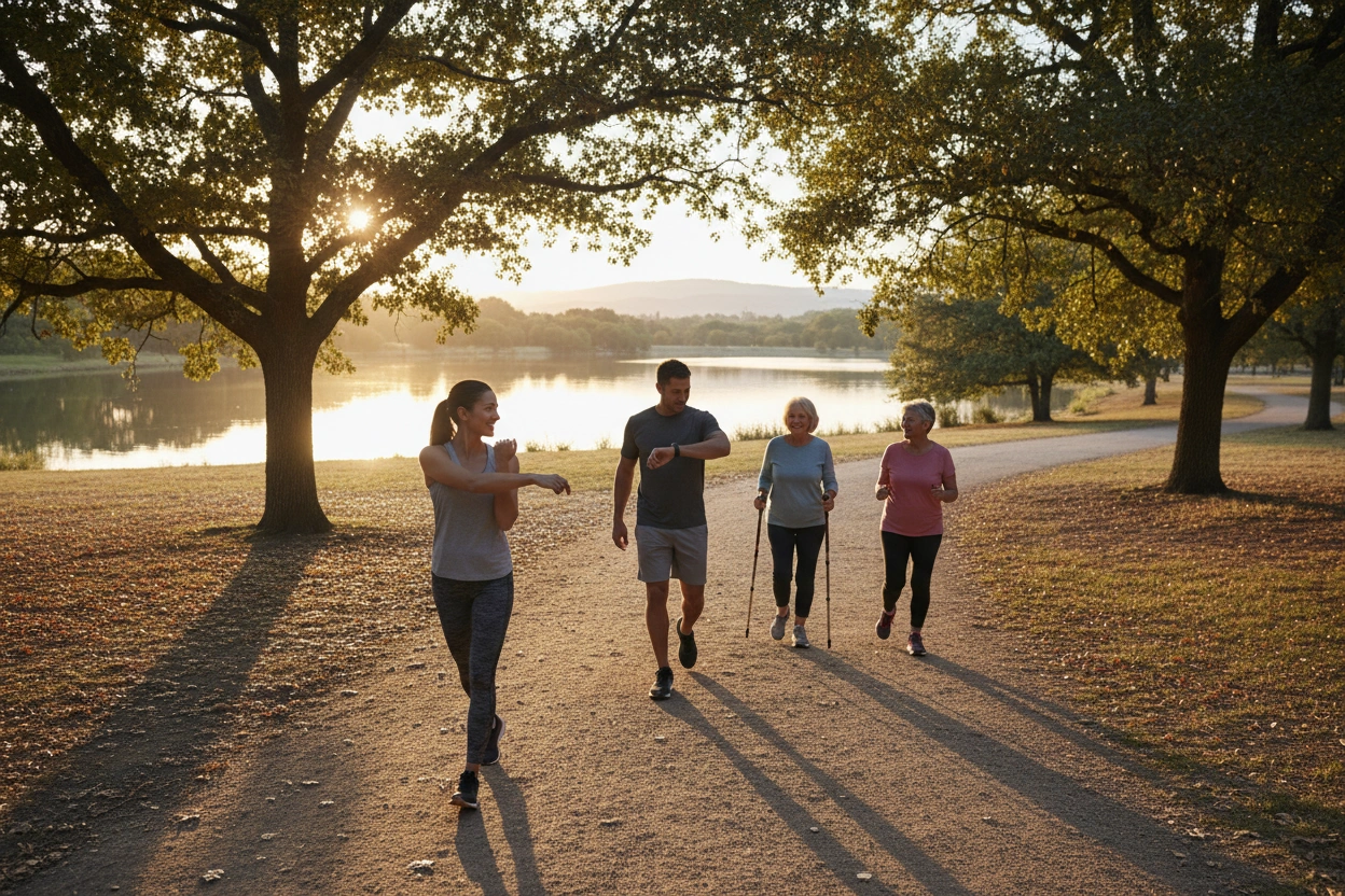 Professional image illustrating Crafting Your Walking Routine