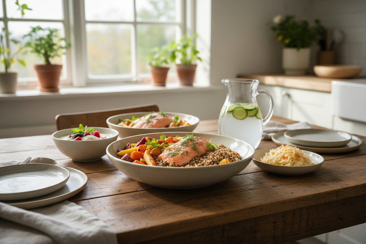 Professional image illustrating Creating a Digestive-Friendly Meal Plan
