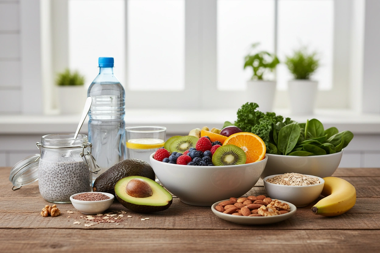 Professional image illustrating How to Stop GLP1 Constipation: Dietary Tweaks