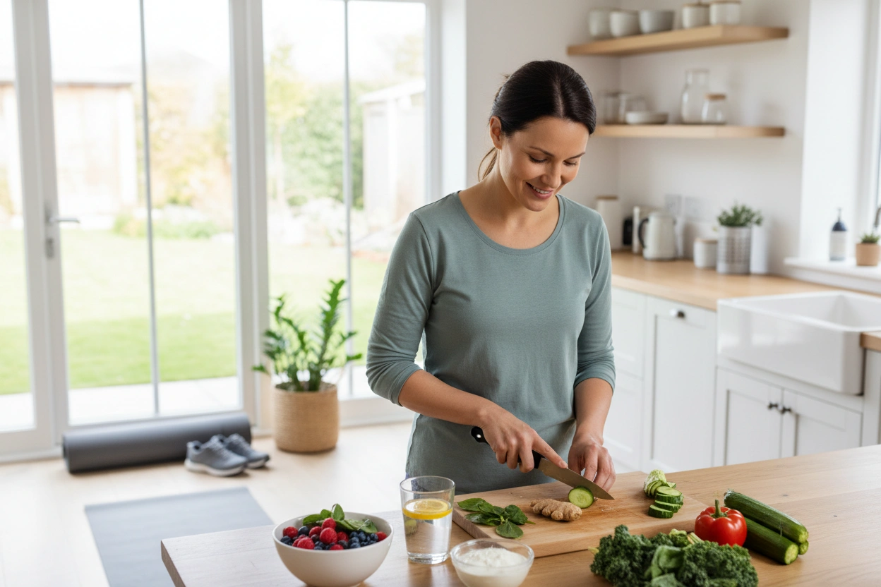 Professional image illustrating Lifestyle Changes to Support Relief from GLP-1 Medication Side Effects