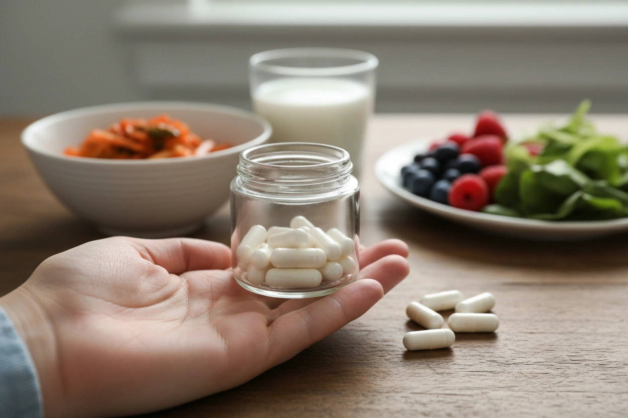 Professional image illustrating Probiotics: A Natural Solution for GLP-1 Constipation