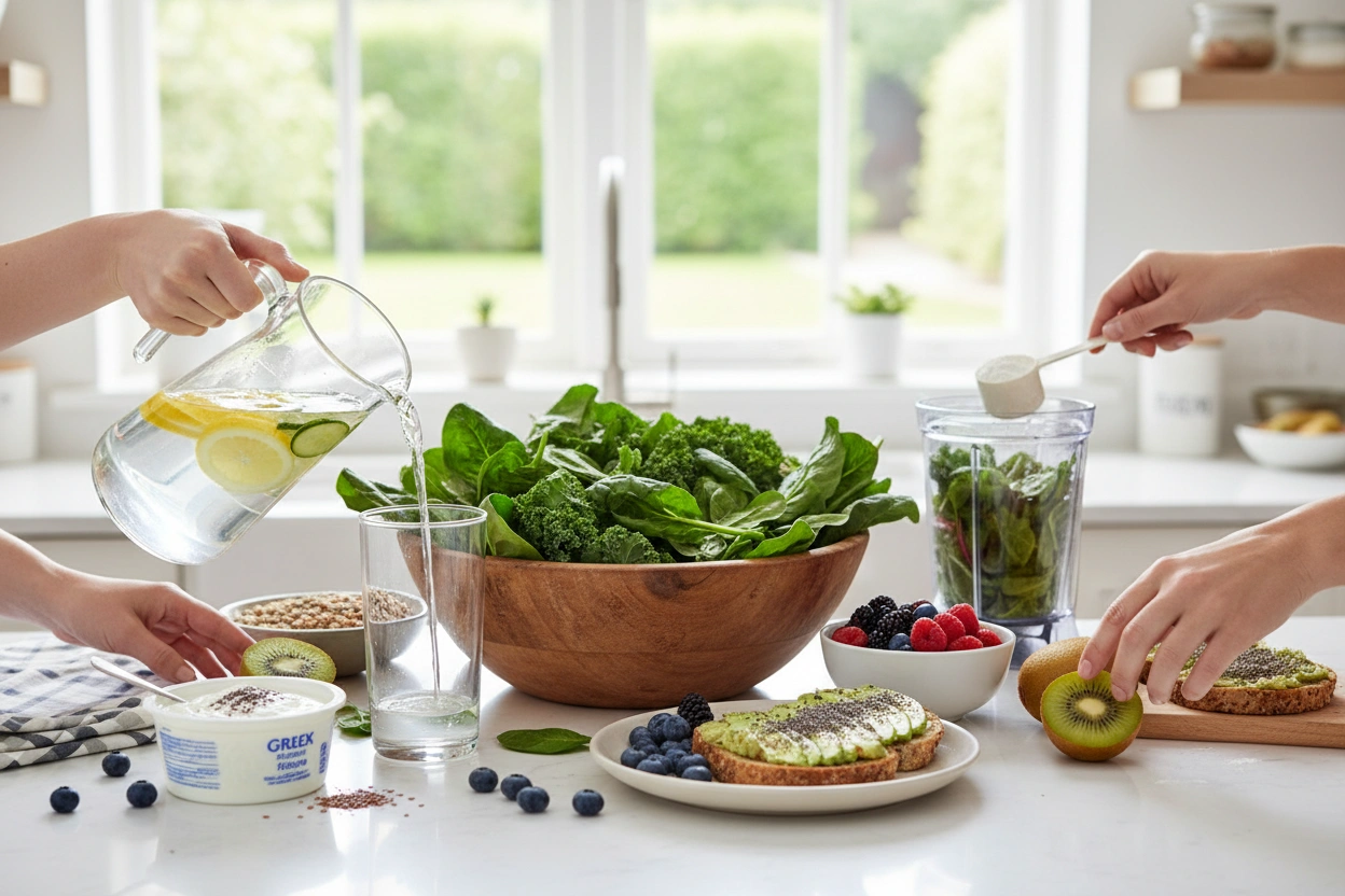 Professional image illustrating Top Dietary Tips to Alleviate GLP-1 Induced Constipation