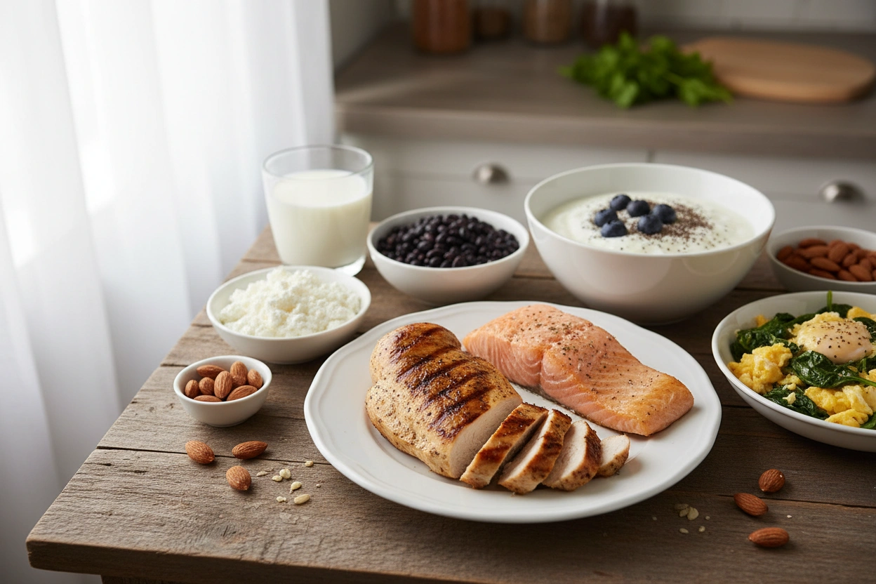 Professional image illustrating Top High-Protein Foods for Ozempic Users