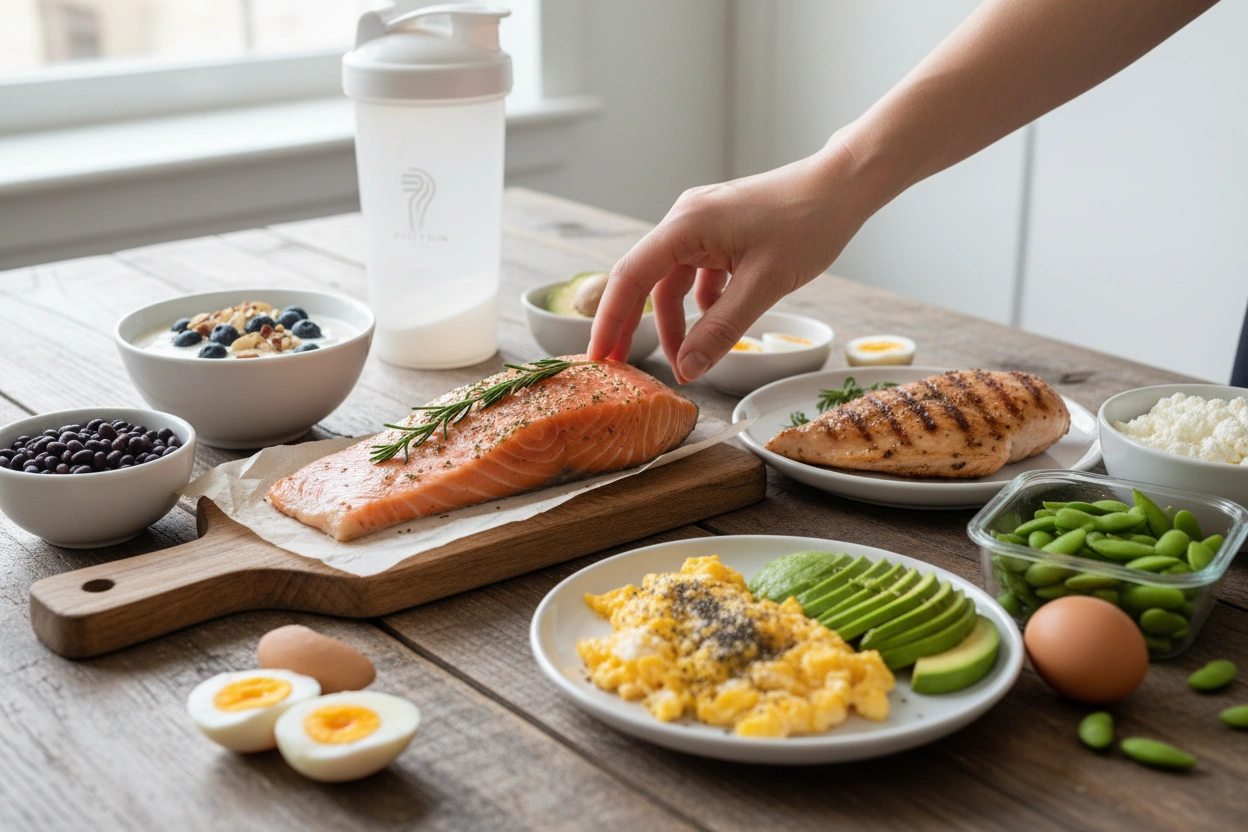 Professional image illustrating Top High-Protein Foods for Ozempic Users