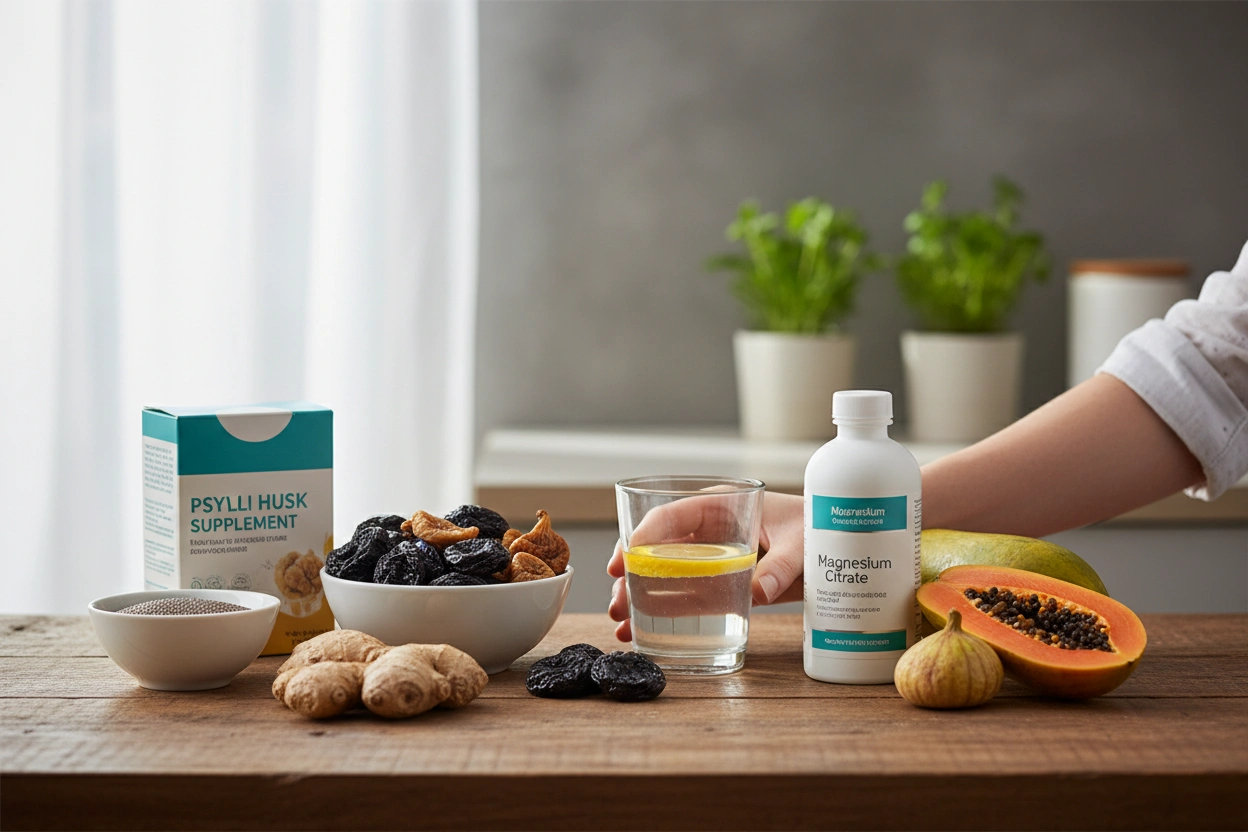 Professional image illustrating Top Remedies for Managing Constipation from GLP-1 Medications