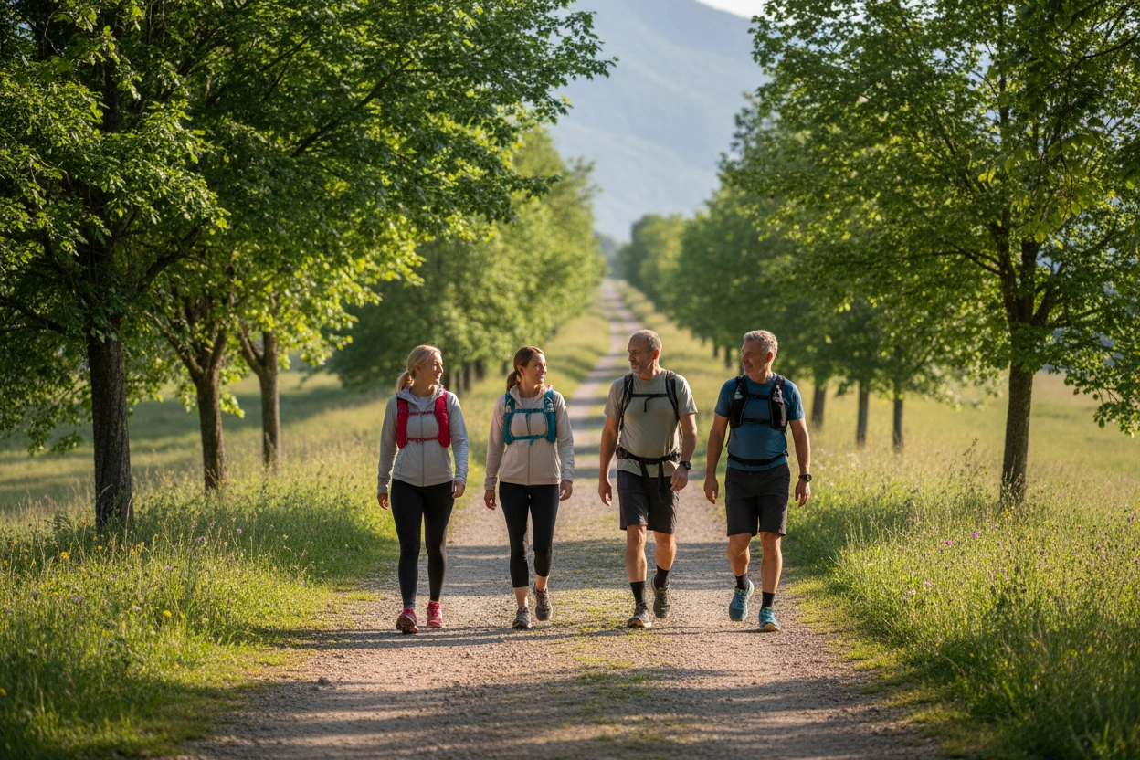 Professional image illustrating Top Walking Tips for Ozempic, Wegovy, and Mounjaro Users