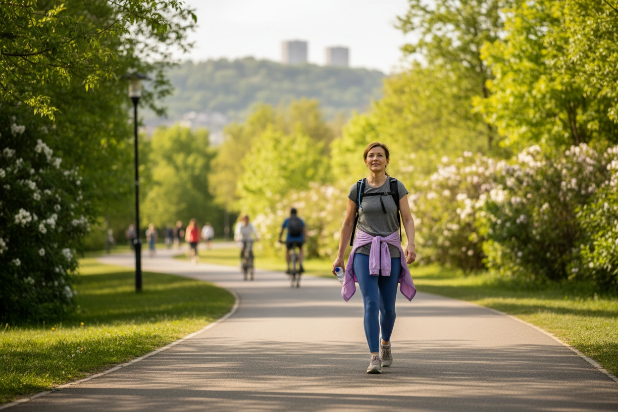 Professional image illustrating Top Walking Tips for Ozempic, Wegovy, and Mounjaro Users