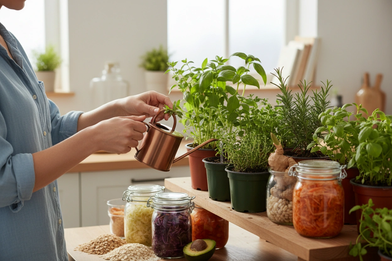 Professional image illustrating Additional Strategies for Enhancing Gut Health