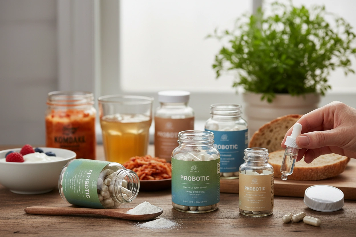 Professional image illustrating Choosing the Right Probiotic for GLP1 Constipation