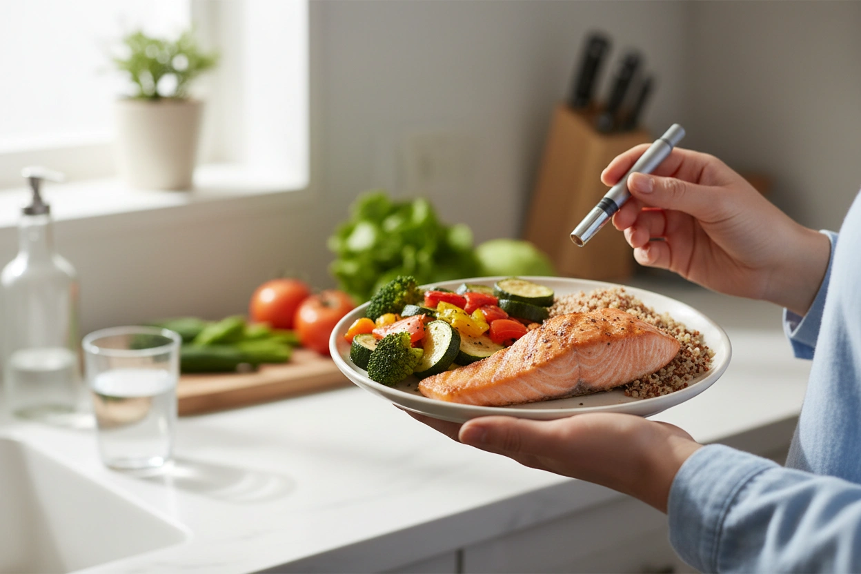 Professional image illustrating Common Misconceptions About GLP-1 Medications and Diet